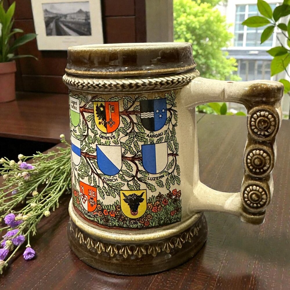 Vintage Gerzit German Stoneware Beer Stein